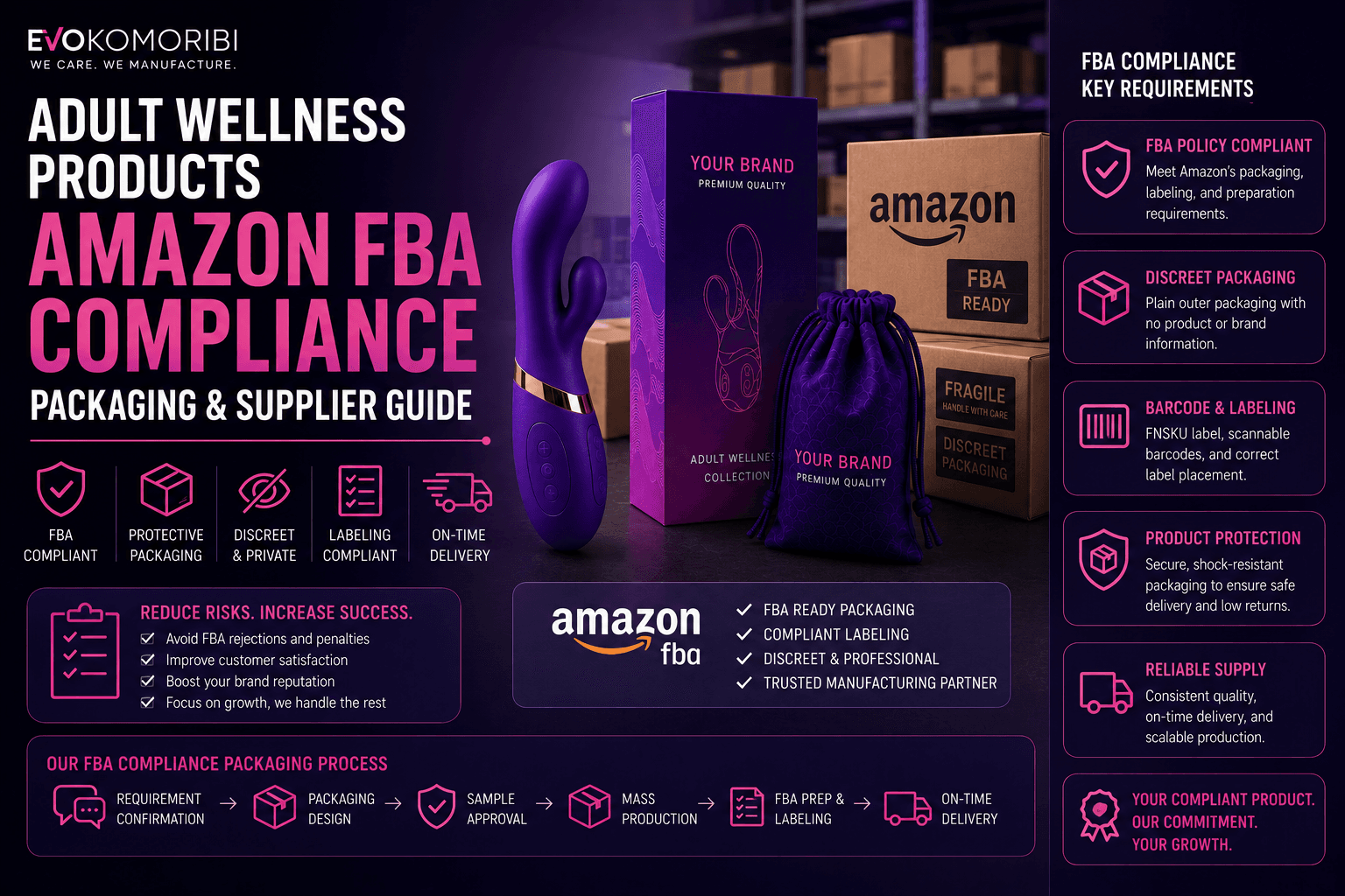 Adult Wellness Products for Amazon FBA: Compliance, Packaging, and Supplier Requirements — Evokomoribi B2B adult wellness OEM
