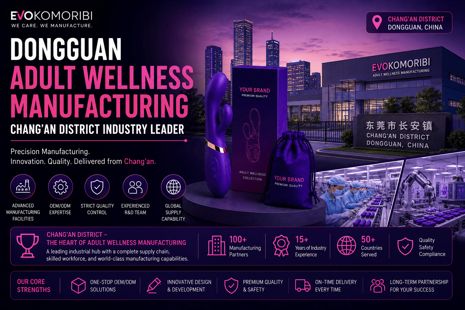 Dongguan Adult Wellness Manufacturing: Why China's Chang'an District Leads the Industry — Evokomoribi B2B adult wellness OEM