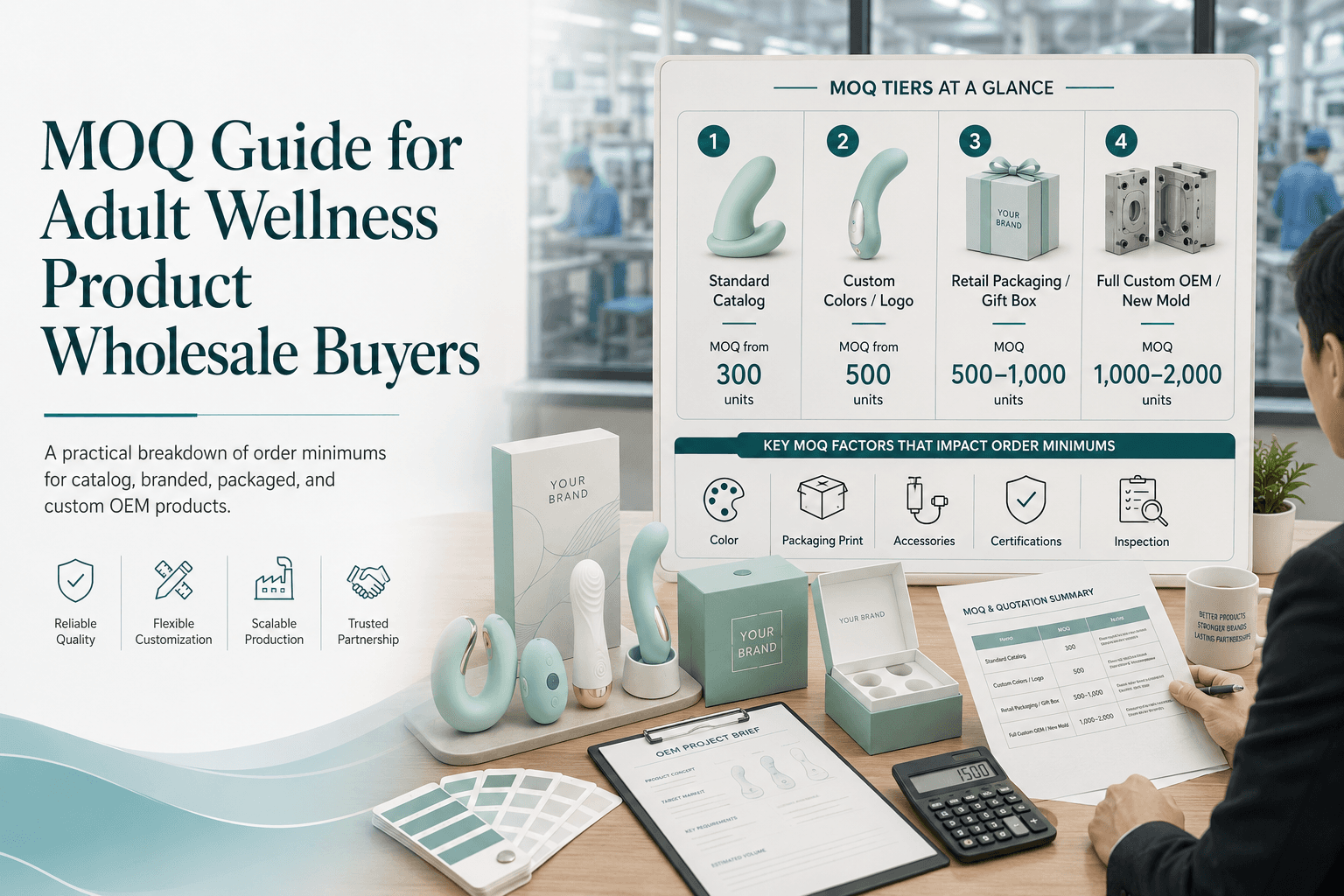 MOQ Guide for Adult Wellness Product Wholesale Buyers — Evokomoribi B2B adult wellness OEM