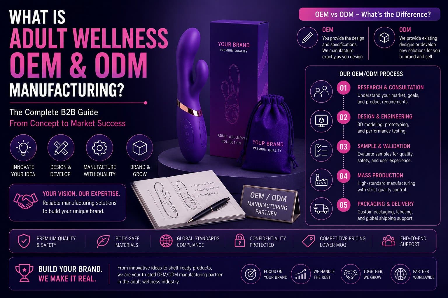 What Is Adult Wellness OEM/ODM Manufacturing? The Complete B2B Guide — Evokomoribi B2B adult wellness OEM manufacturer