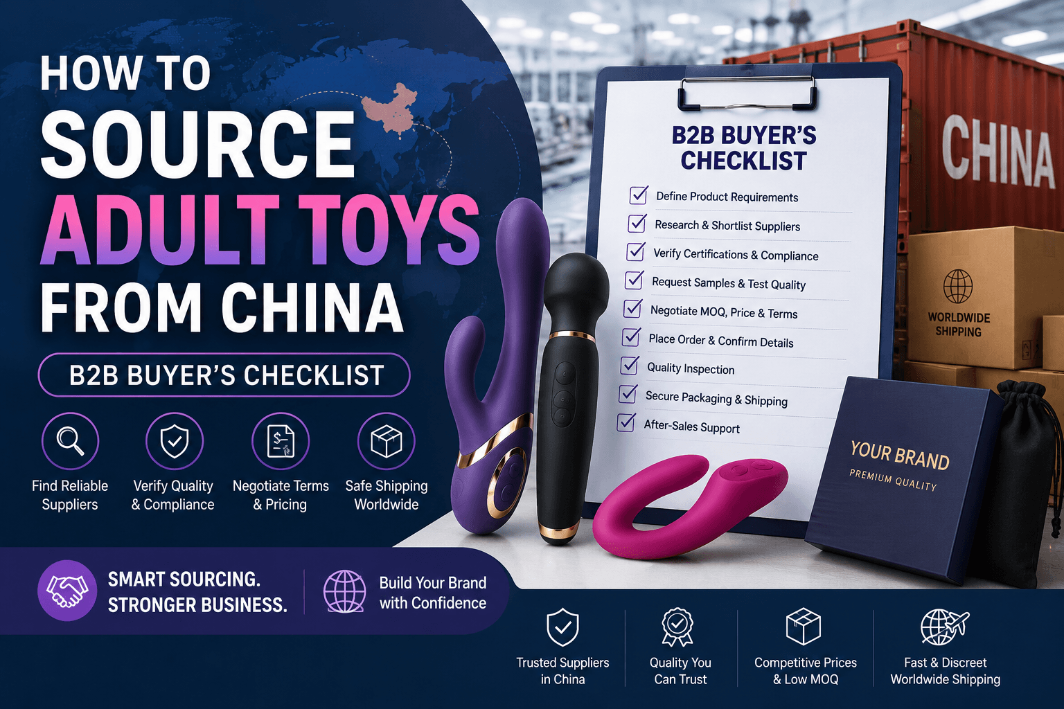How to Source Adult Toys from China: A B2B Buyer's Checklist — Evokomoribi B2B adult wellness OEM