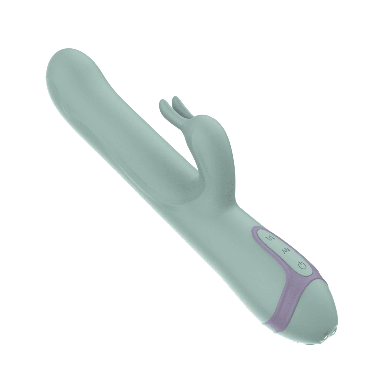 A0116 Soft-Touch Rechargeable Rabbit Vibrator with Independent Dual-Motor Control β 7 Modes Per Motor (A0116) β Body-Safe Silicone Devices by Evokomoribi